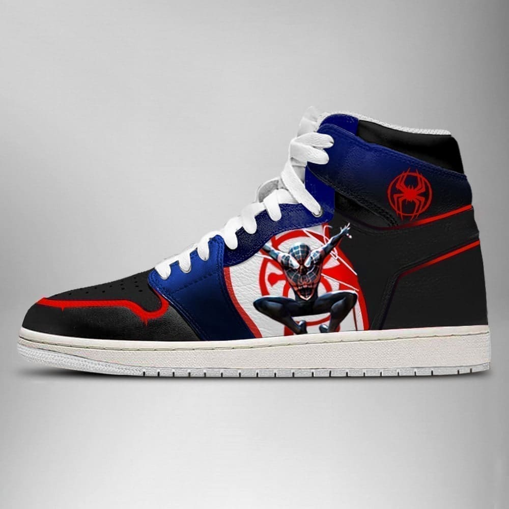Spider-Man Miles Morales High-Top Sneakers Retro Streetwear Vibe Shoes For Men And Women - Image 2