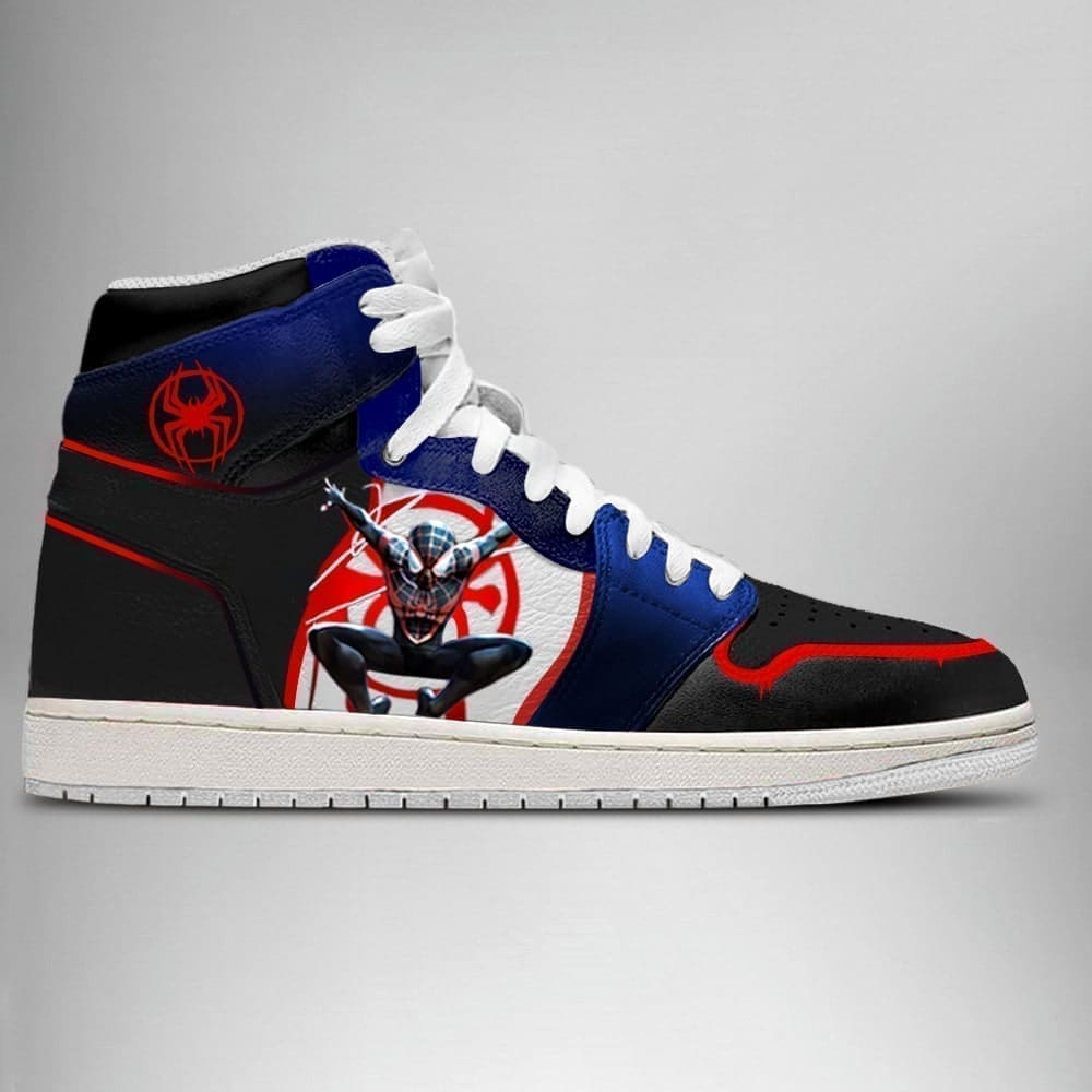 Spider-Man Miles Morales High-Top Sneakers Retro Streetwear Vibe Shoes For Men And Women - Image 3