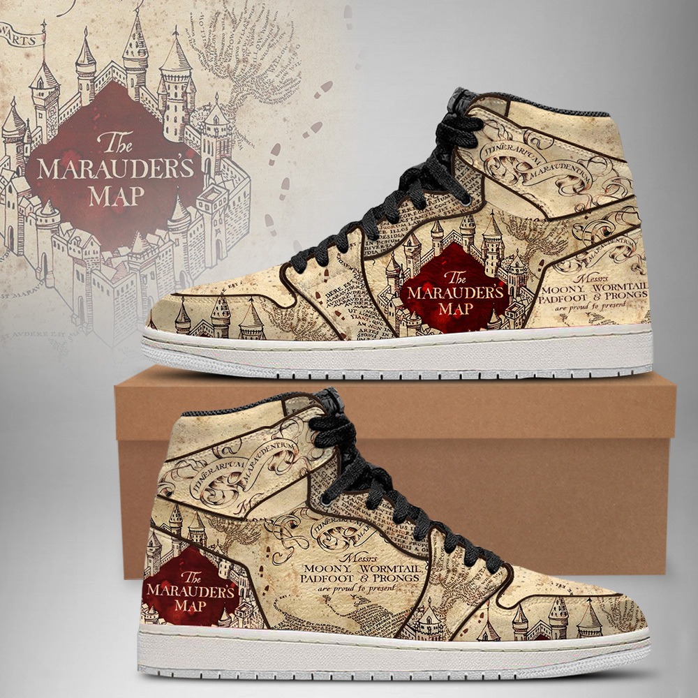 Harry Potter The Marauders High-Top Sneakers Retro Streetwear Vibe Shoes For Men And Women - Image 2