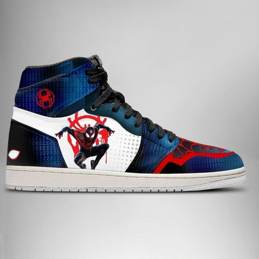 Spider-Man Miles Morales High-Top Sneakers Retro Streetwear Vibe Shoes For Men And Women - Image 2