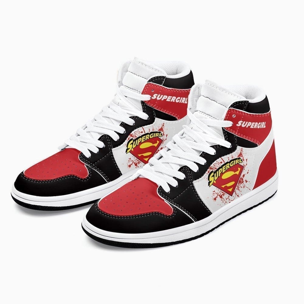 DC Comics Supergirl High-Top Sneakers Retro Streetwear Vibe Shoes For Men And Women - Image 3