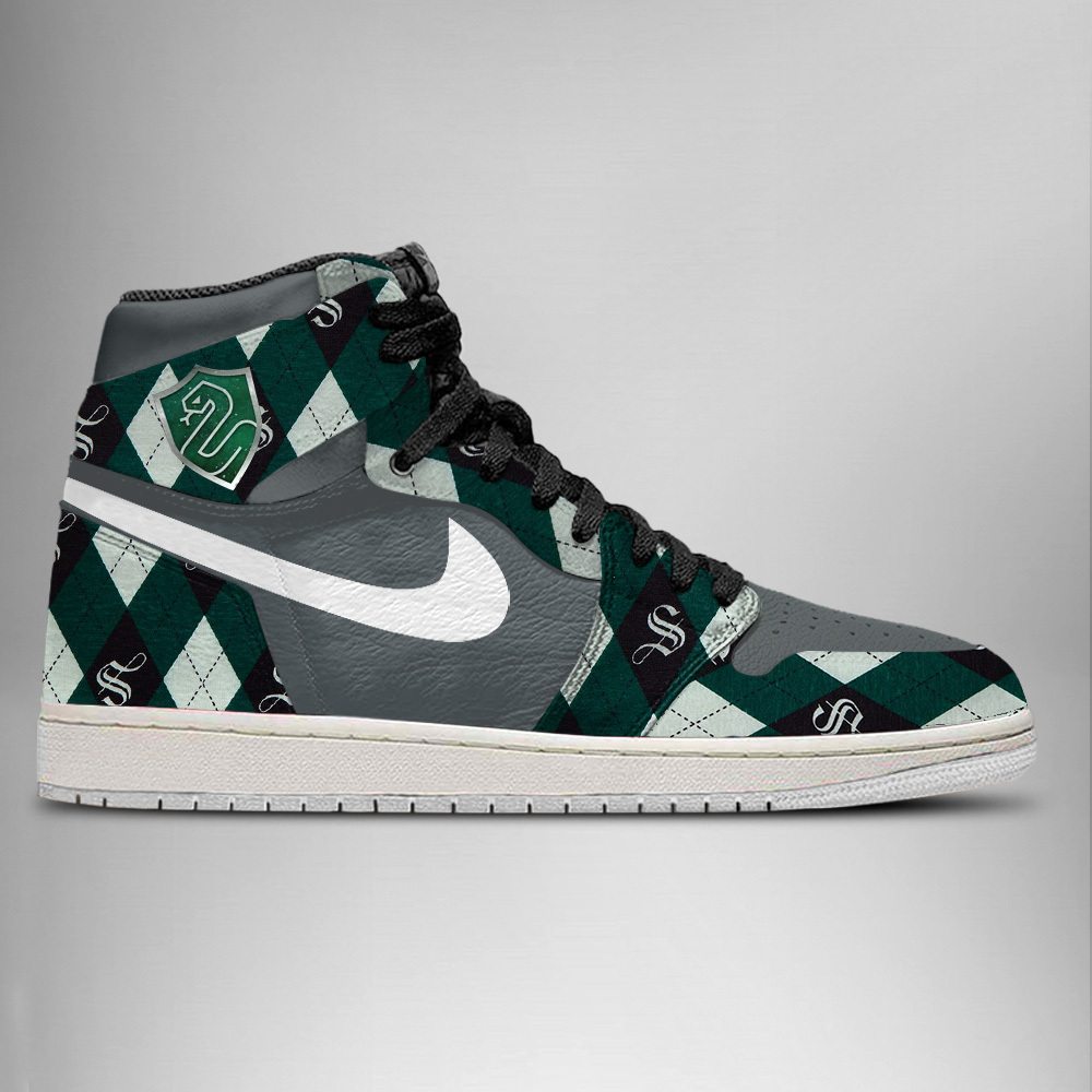 Slytherin High-Top Sneakers Retro Streetwear Vibe Shoes For Men And Women - Image 2