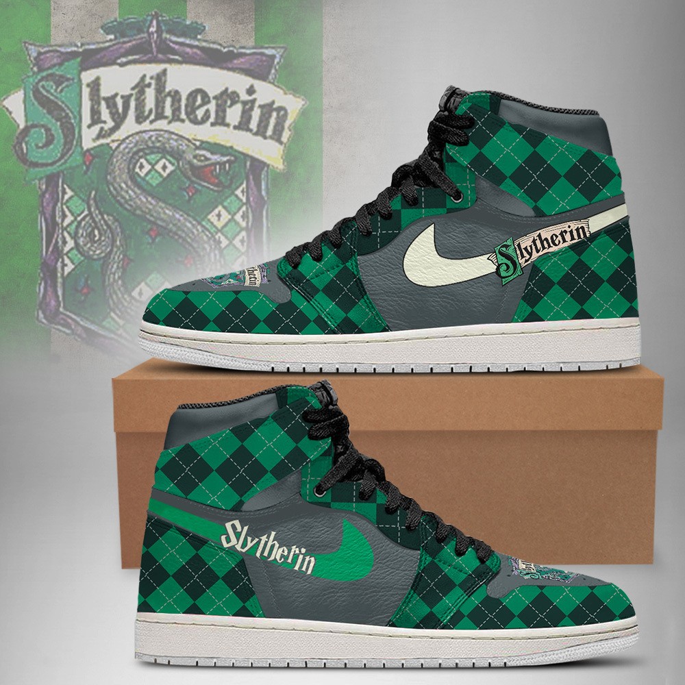 Slytherin Harry Potter High-Top Sneakers Retro Streetwear Vibe Shoes For Men And Women - Image 3