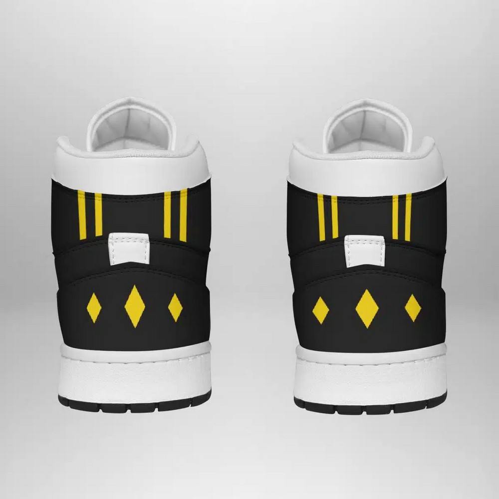 Black Ranger Ninjetti High-Top Sneakers Retro Streetwear Vibe Shoes For Men And Women - Image 3