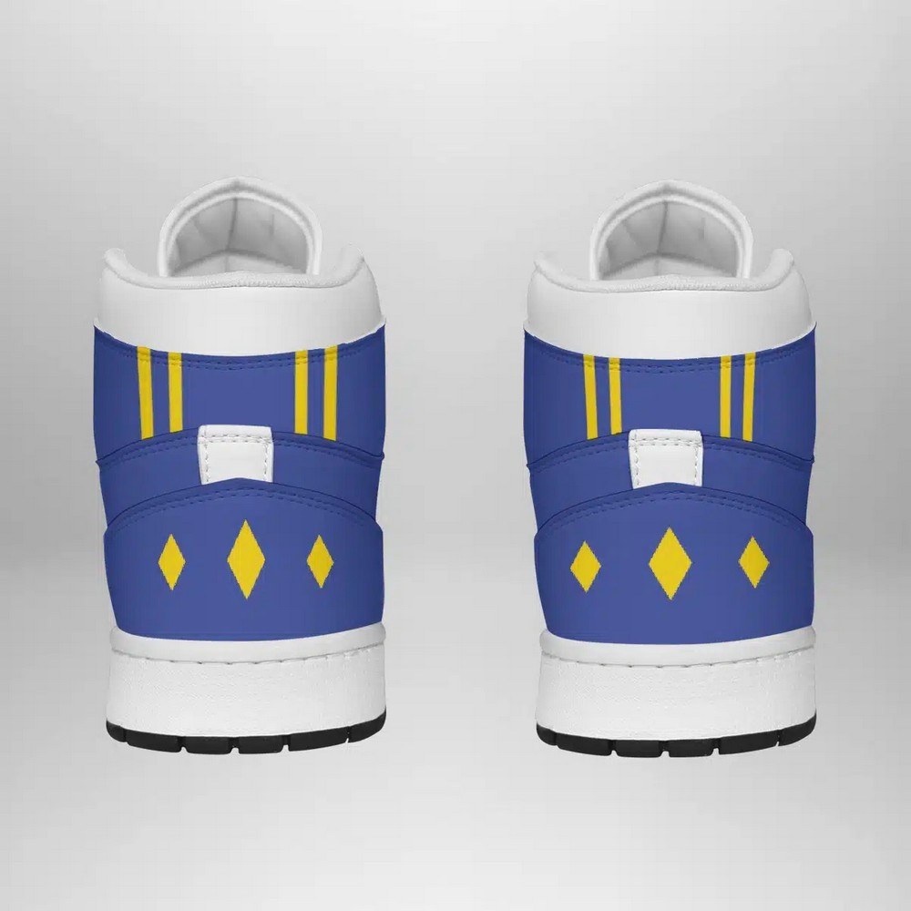 Blue Ranger Ninjetti Power Rangers High-Top Sneakers Retro Streetwear Vibe Shoes For Men And Women - Image 3