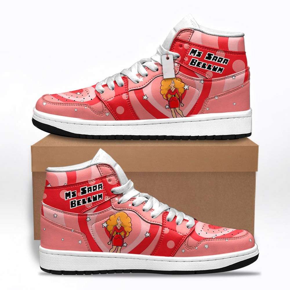 Ms. Sara Bellum High-Top Sneakers Retro Streetwear Vibe Shoes For Men And Women - Image 2