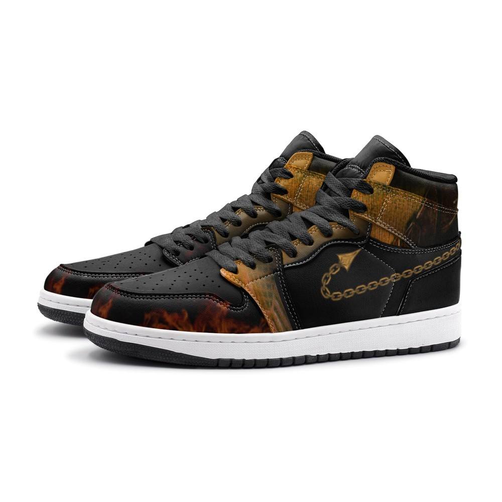 Scorpion Mortal Kombat High-Top Sneakers Retro Streetwear Vibe Shoes For Men And Women - Image 2