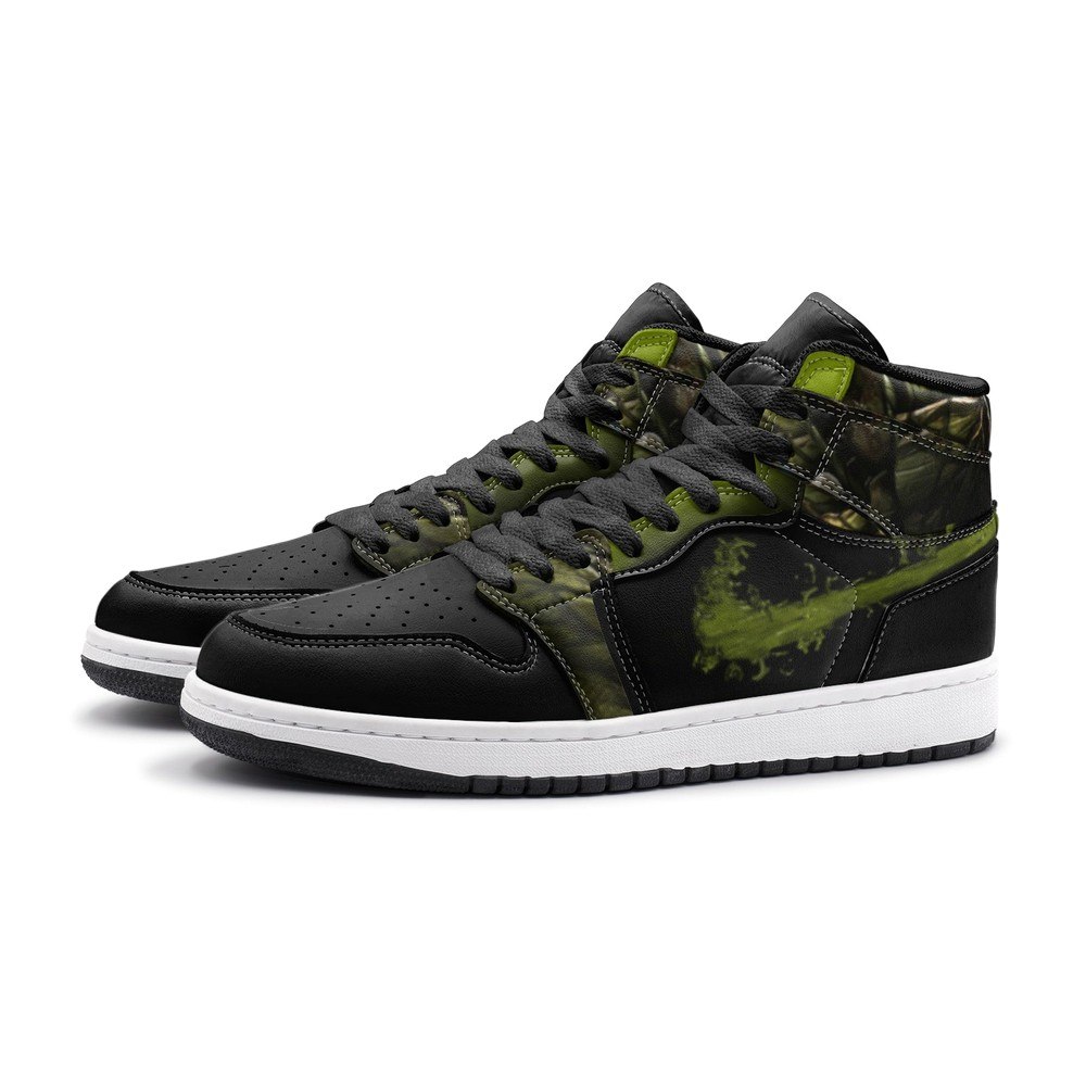 Reptile Mortal Kombat High-Top Sneakers Retro Streetwear Vibe Shoes For Men And Women - Image 2