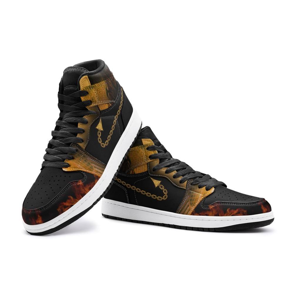 Scorpion Mortal Kombat High-Top Sneakers Retro Streetwear Vibe Shoes For Men And Women - Image 3