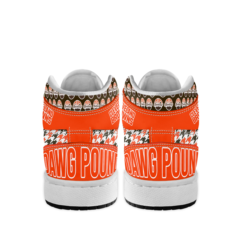Cleveland Browns High-Top Sneakers Retro Streetwear Vibe Shoes For Men And Women - Image 3