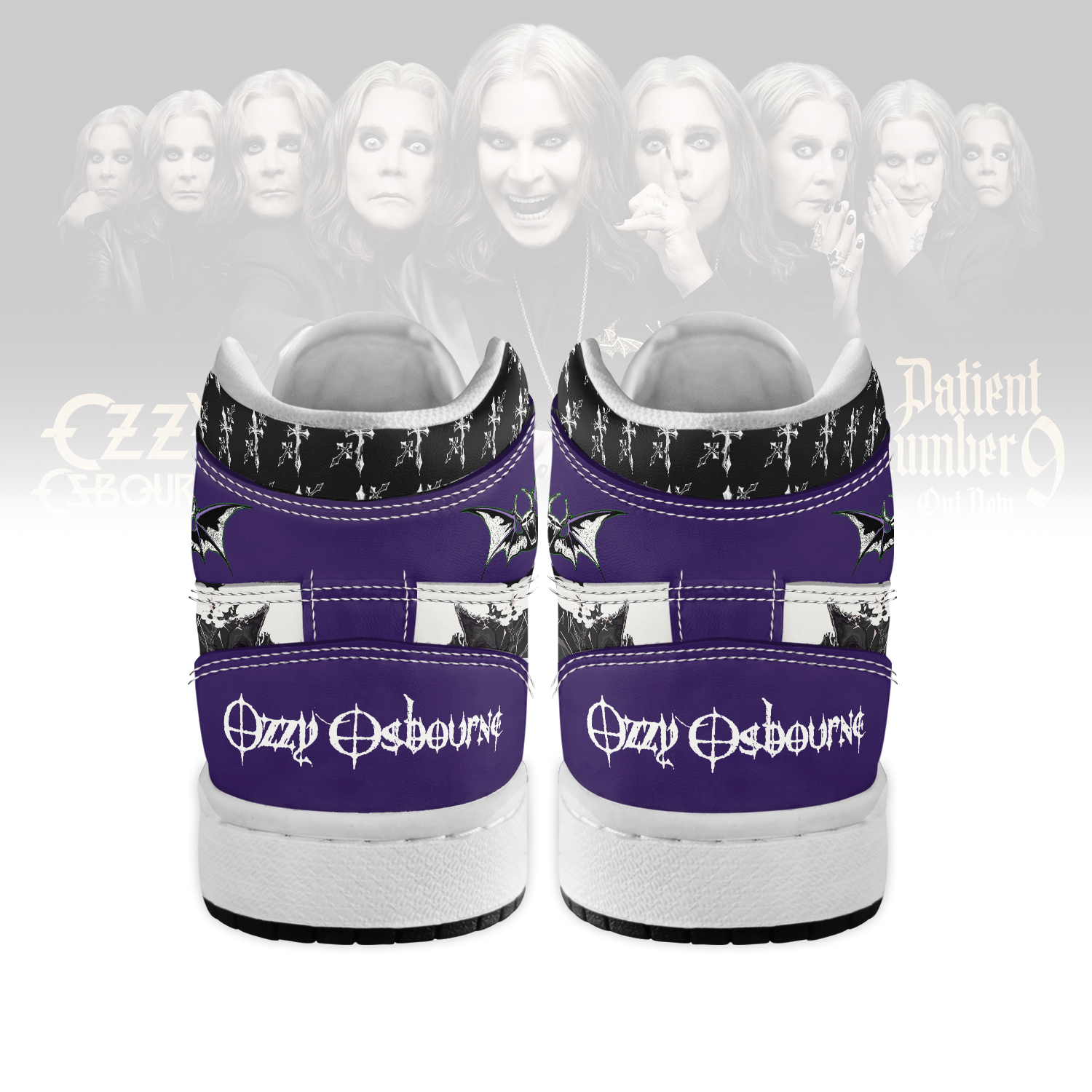 Ozzy Osbourne High-Top Sneakers Retro Streetwear Vibe Shoes For Men And Women - Image 2