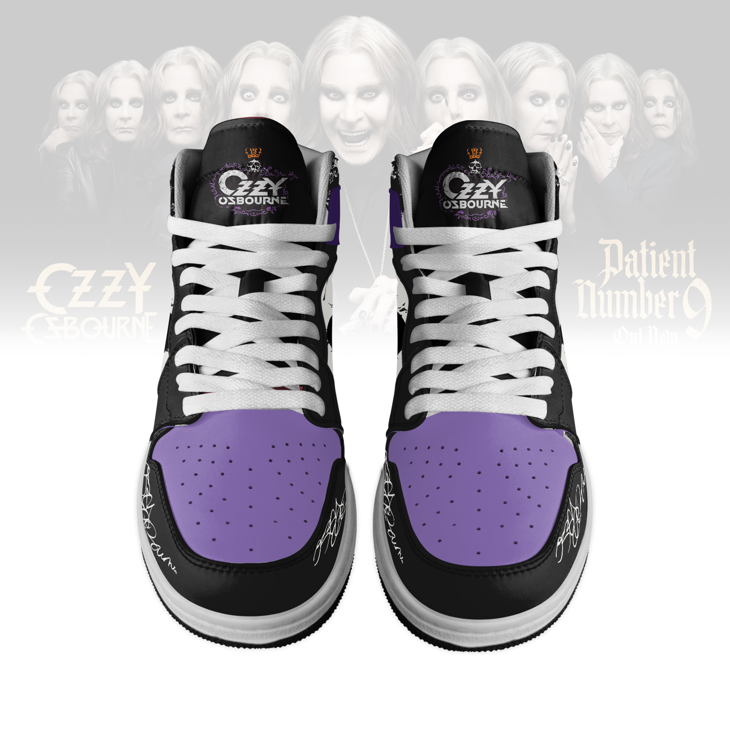 Ozzy Osbourne High-Top Sneakers Retro Streetwear Vibe Shoes For Men And Women - Image 3