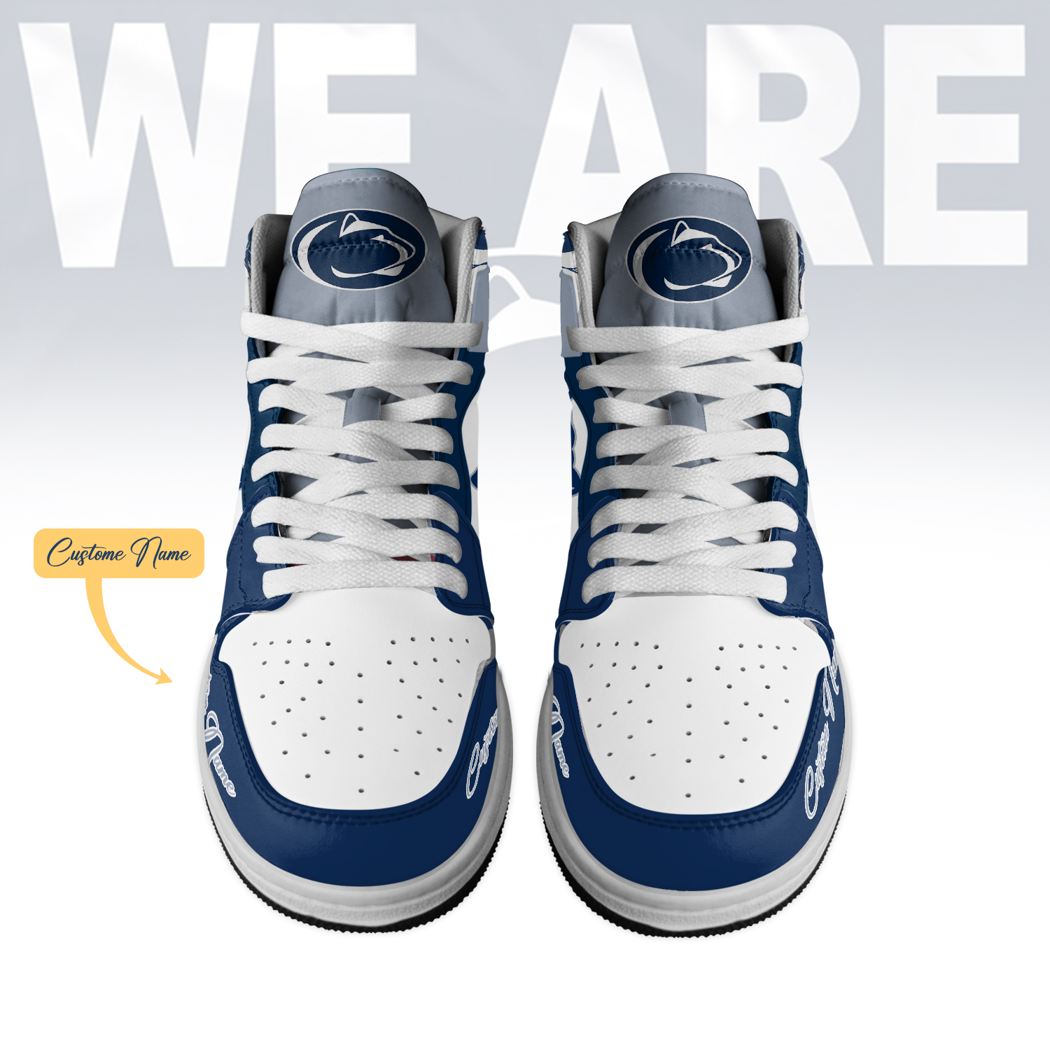 Penn State Nittany Lions High-Top Sneakers Retro Streetwear Vibe Shoes For Men And Women - Image 2