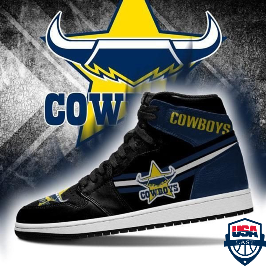 North Queensland Cowboys NRL High-Top Sneakers Retro Streetwear Vibe Shoes For Men And Women - Image 2