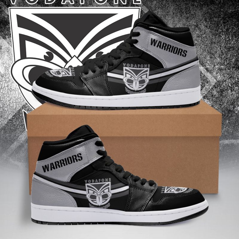 New Zealand Warriors NRL High-Top Sneakers Retro Streetwear Vibe Shoes For Men And Women - Image 3