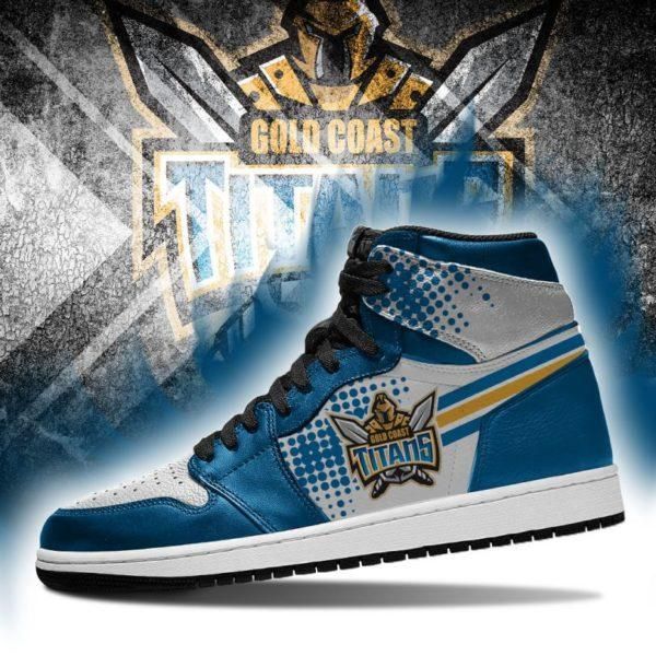 Gold Coast Titans NRL High-Top Sneakers Retro Streetwear Vibe Shoes For Men And Women - Image 2