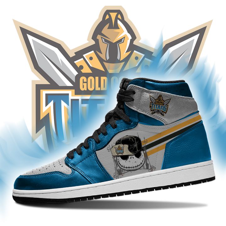 Gold Coast Titans NRL High-Top Sneakers Retro Streetwear Vibe Shoes For Men And Women - Image 2