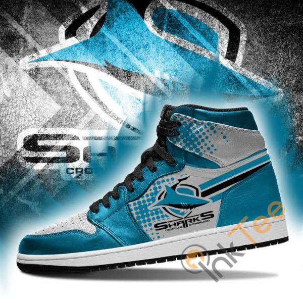 Cronulla-Sutherland Sharks NRL High-Top Sneakers Retro Streetwear Vibe Shoes For Men And Women - Image 2