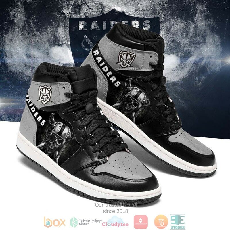 Las Vegas Raiders NFL High-Top Sneakers Retro Streetwear Vibe Shoes For Men And Women - Image 2