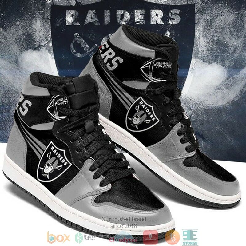 Las Vegas Raiders NFL High-Top Sneakers Retro Streetwear Vibe Shoes For Men And Women - Image 2