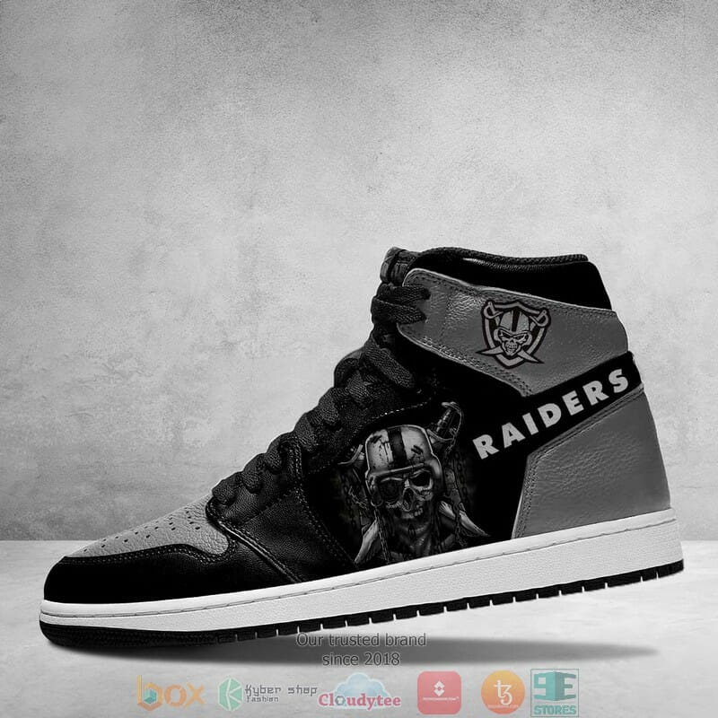 Las Vegas Raiders NFL High-Top Sneakers Retro Streetwear Vibe Shoes For Men And Women - Image 3