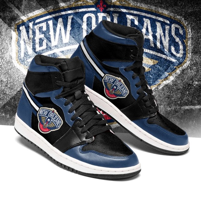 New Orleans Pelicans NBA High-Top Sneakers Retro Streetwear Vibe Shoes For Men And Women - Image 2