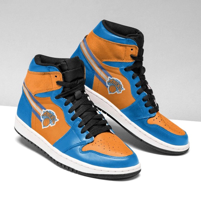 New York Knicks NBA High-Top Sneakers Retro Streetwear Vibe Shoes For Men And Women - Image 2
