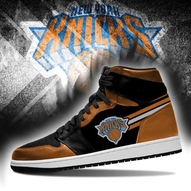 New York Knicks NBA High-Top Sneakers Retro Streetwear Vibe Shoes For Men And Women - Image 3