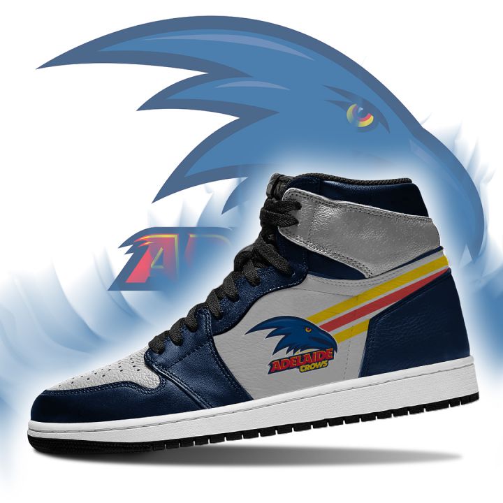 Adelaide Crows AFL High-Top Sneakers Retro Streetwear Vibe Shoes For Men And Women - Image 3