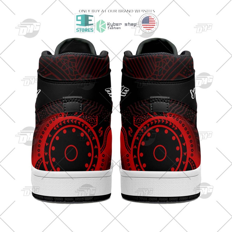 Essendon Bombers AFL High-Top Sneakers Retro Streetwear Vibe Shoes For Men And Women - Image 3
