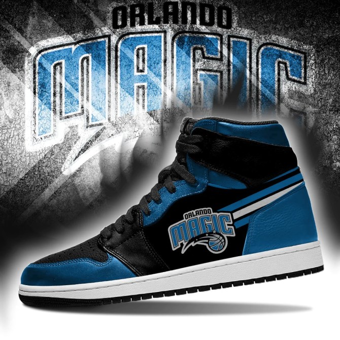 Orlando Magic NBA High-Top Sneakers Retro Streetwear Vibe Shoes For Men And Women - Image 3