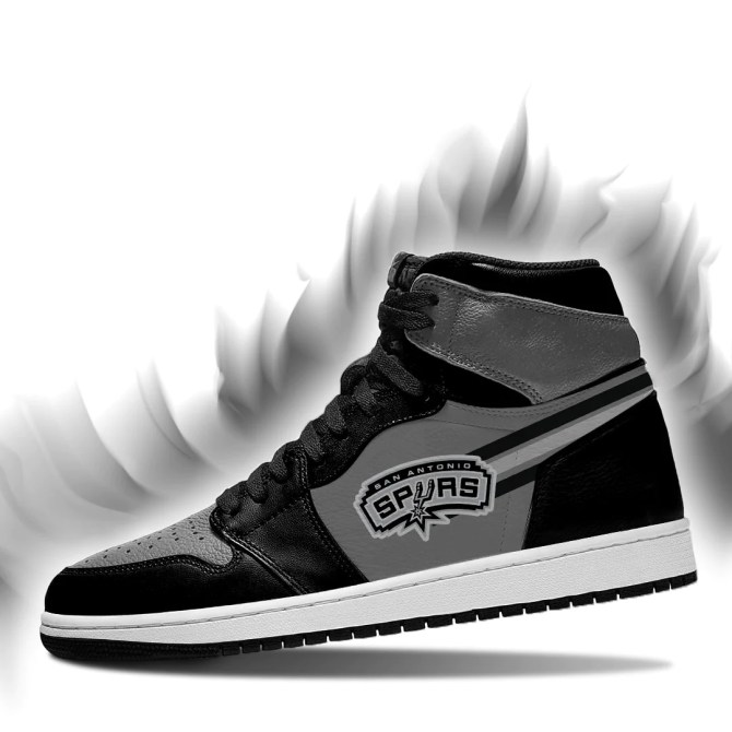 San Antonio Spurs NBA High-Top Sneakers Retro Streetwear Vibe Shoes For Men And Women - Image 3