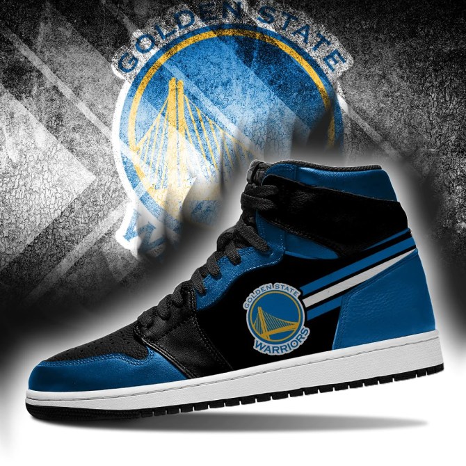 Golden State Warriors NBA High-Top Sneakers Retro Streetwear Vibe Shoes For Men And Women - Image 3
