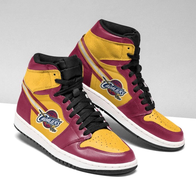 Cleveland Cavaliers NBA High-Top Sneakers Retro Streetwear Vibe Shoes For Men And Women - Image 2