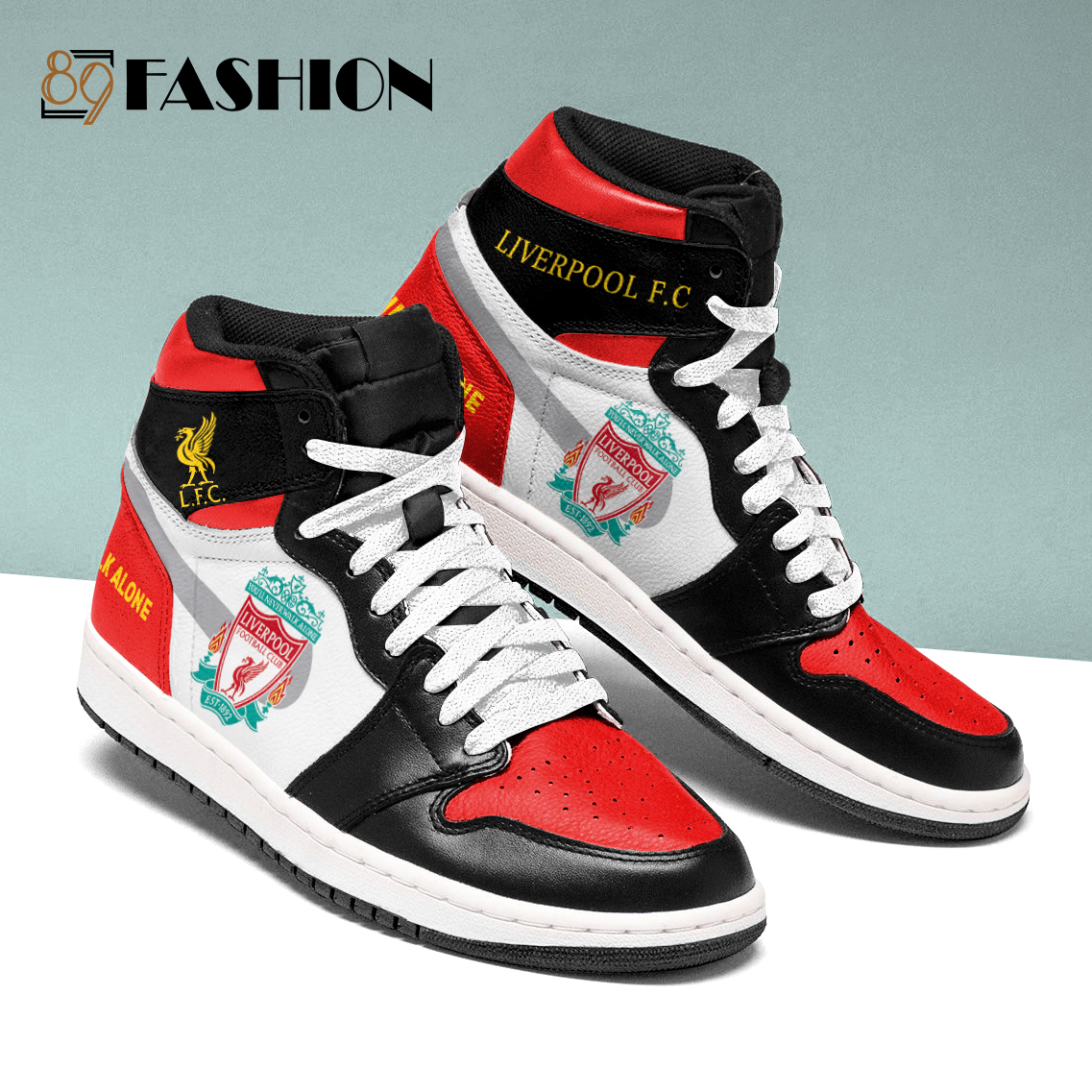 Liverpool FC EPL High-Top Sneakers Retro Streetwear Vibe Shoes For Men And Women - Image 2