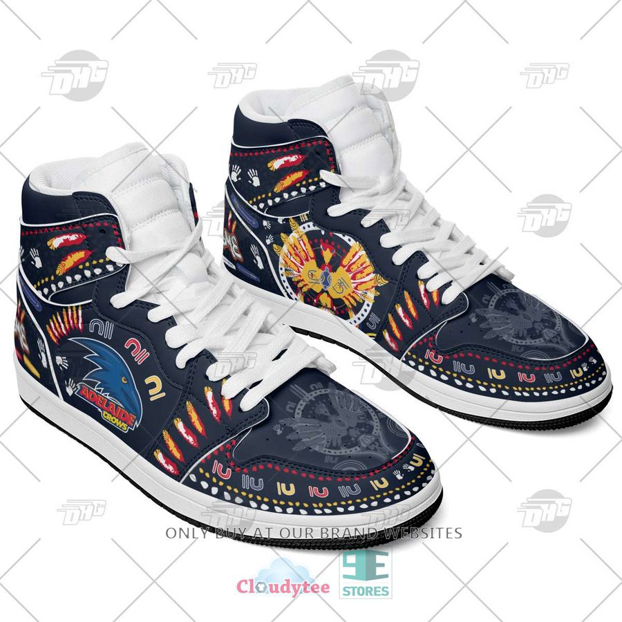 Adelaide Crows AFL High-Top Sneakers Retro Streetwear Vibe Shoes For Men And Women - Image 3