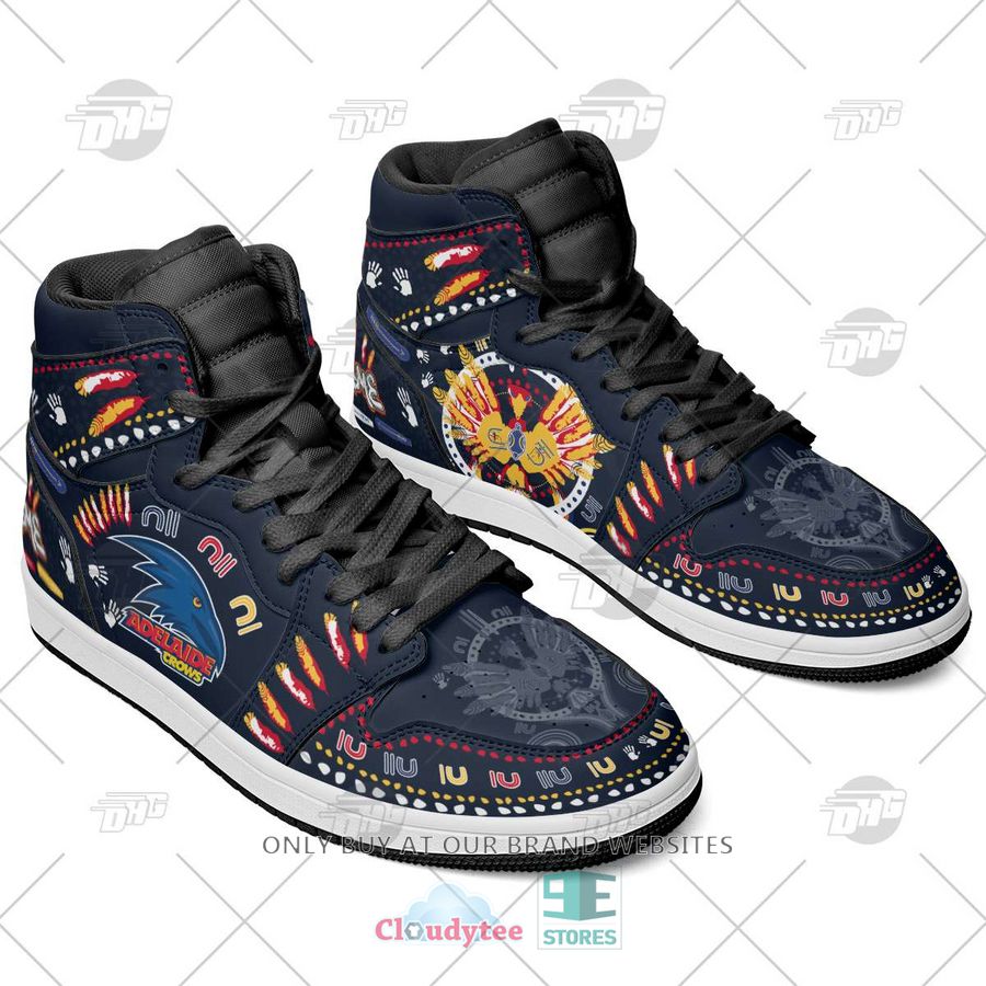 Adelaide Crows AFL High-Top Sneakers Retro Streetwear Vibe Shoes For Men And Women - Image 4