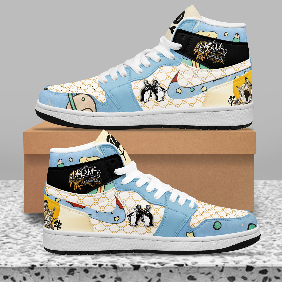 Fleetwood Mac High-Top Sneakers Retro Streetwear Vibe Shoes For Men And Women - Image 2