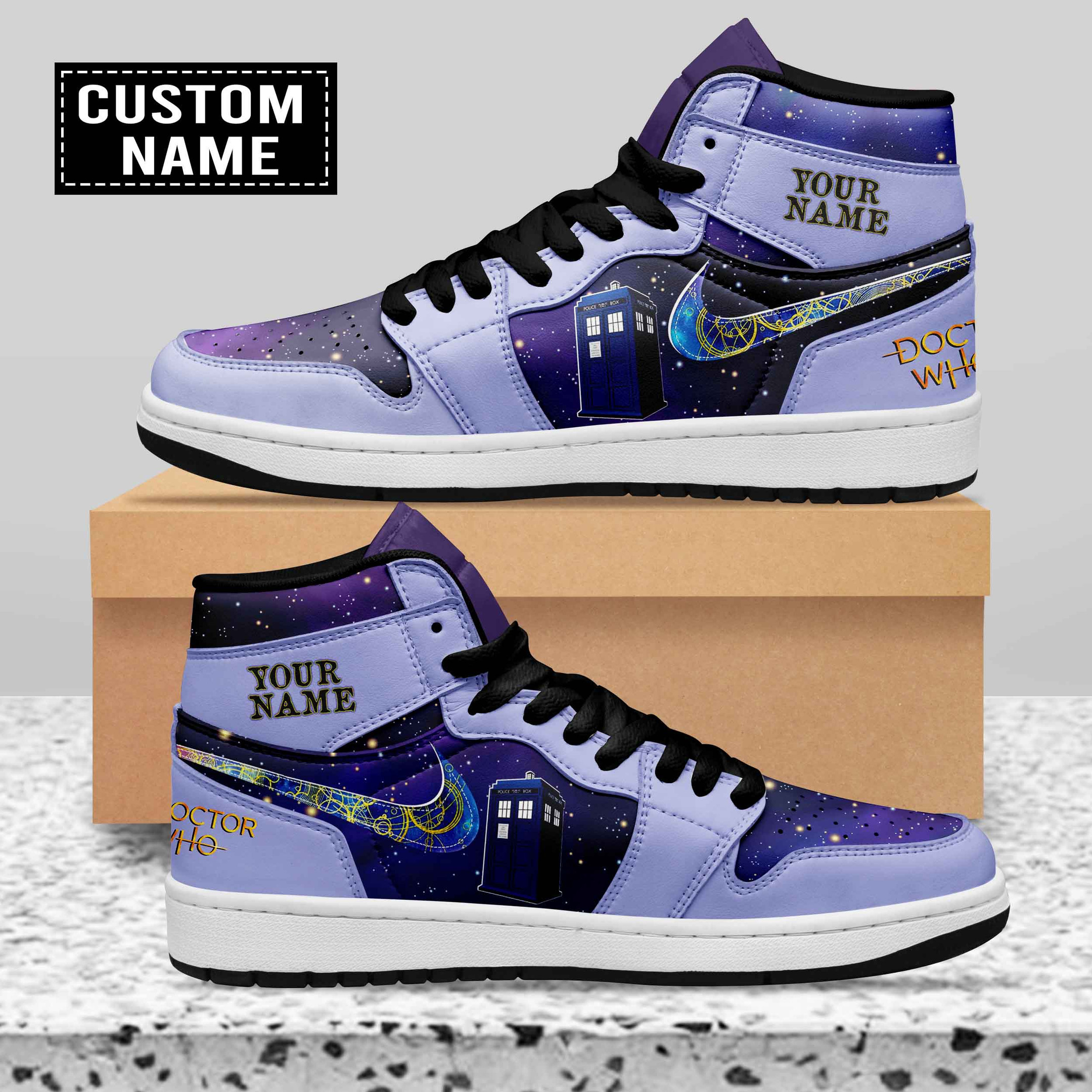 Doctor Who High-Top Sneakers Retro Streetwear Vibe Shoes For Men And Women - Image 2