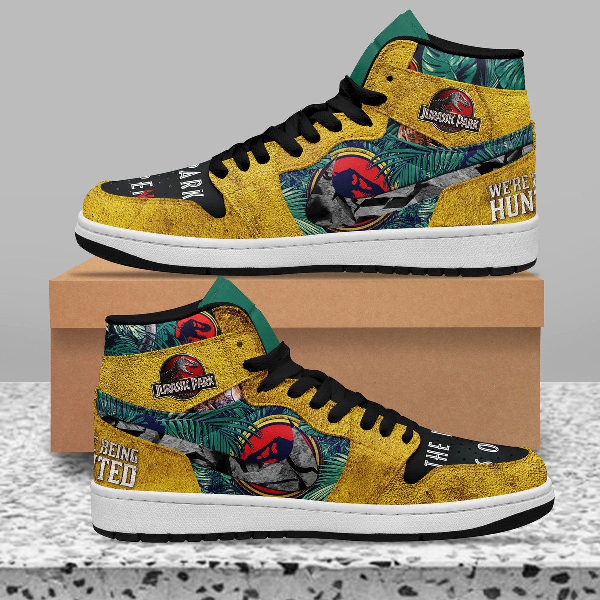 Jurassic Park High-Top Sneakers Retro Streetwear Vibe Shoes For Men And Women - Image 2