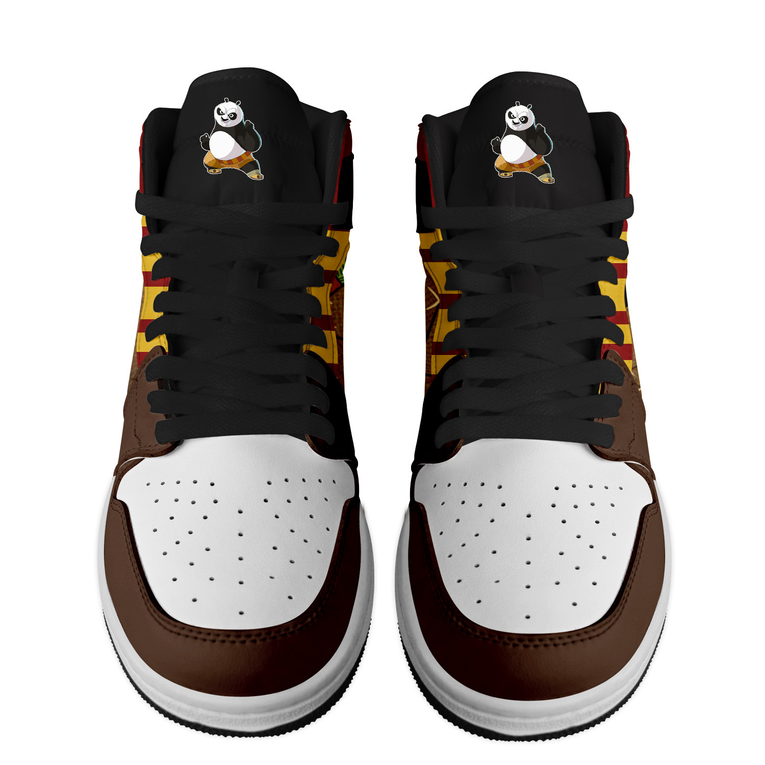 Kung Fu Panda High-Top Sneakers Retro Streetwear Vibe Shoes For Men And Women - Image 2