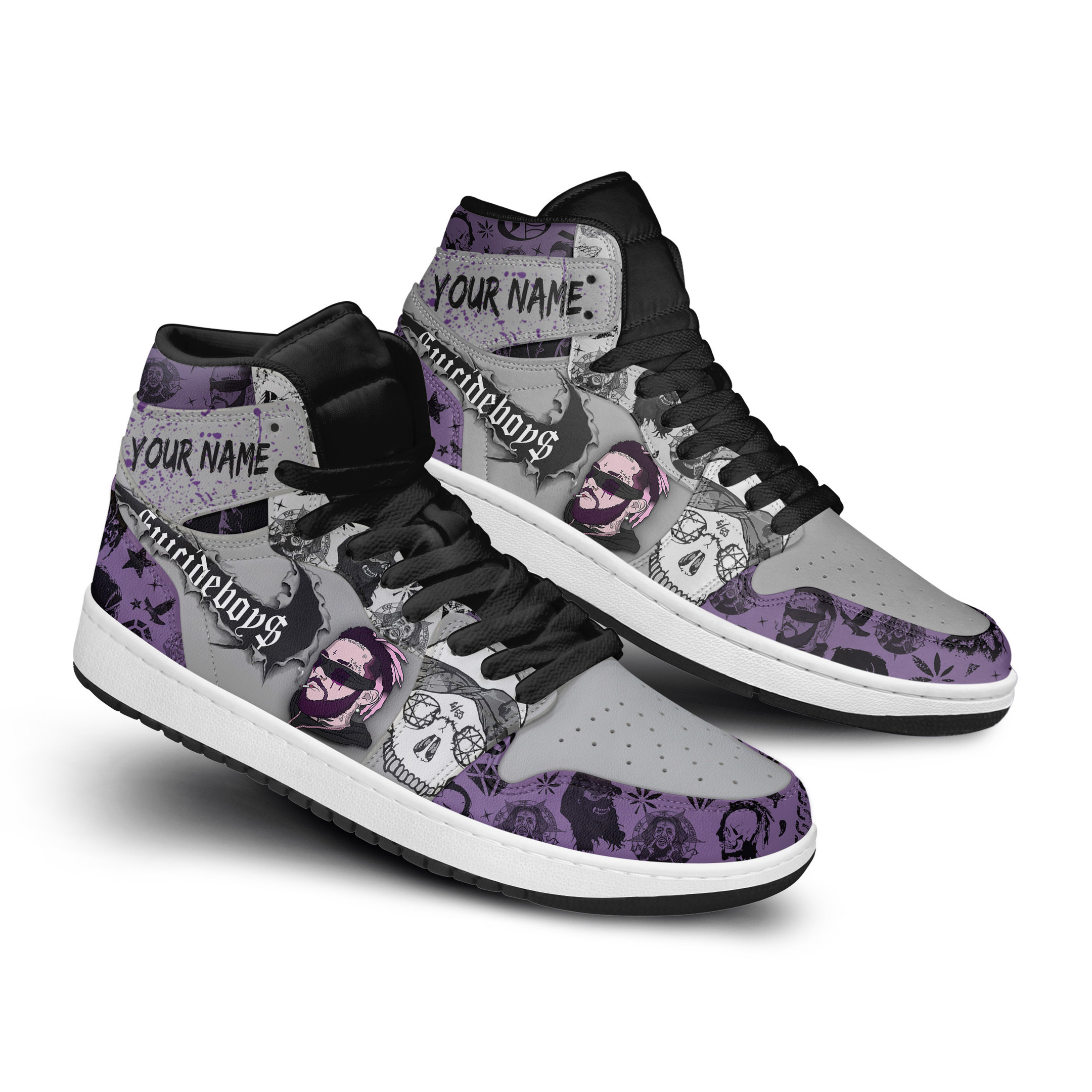 Suicideboys High-Top Sneakers Retro Streetwear Vibe Shoes For Men And Women - Image 2
