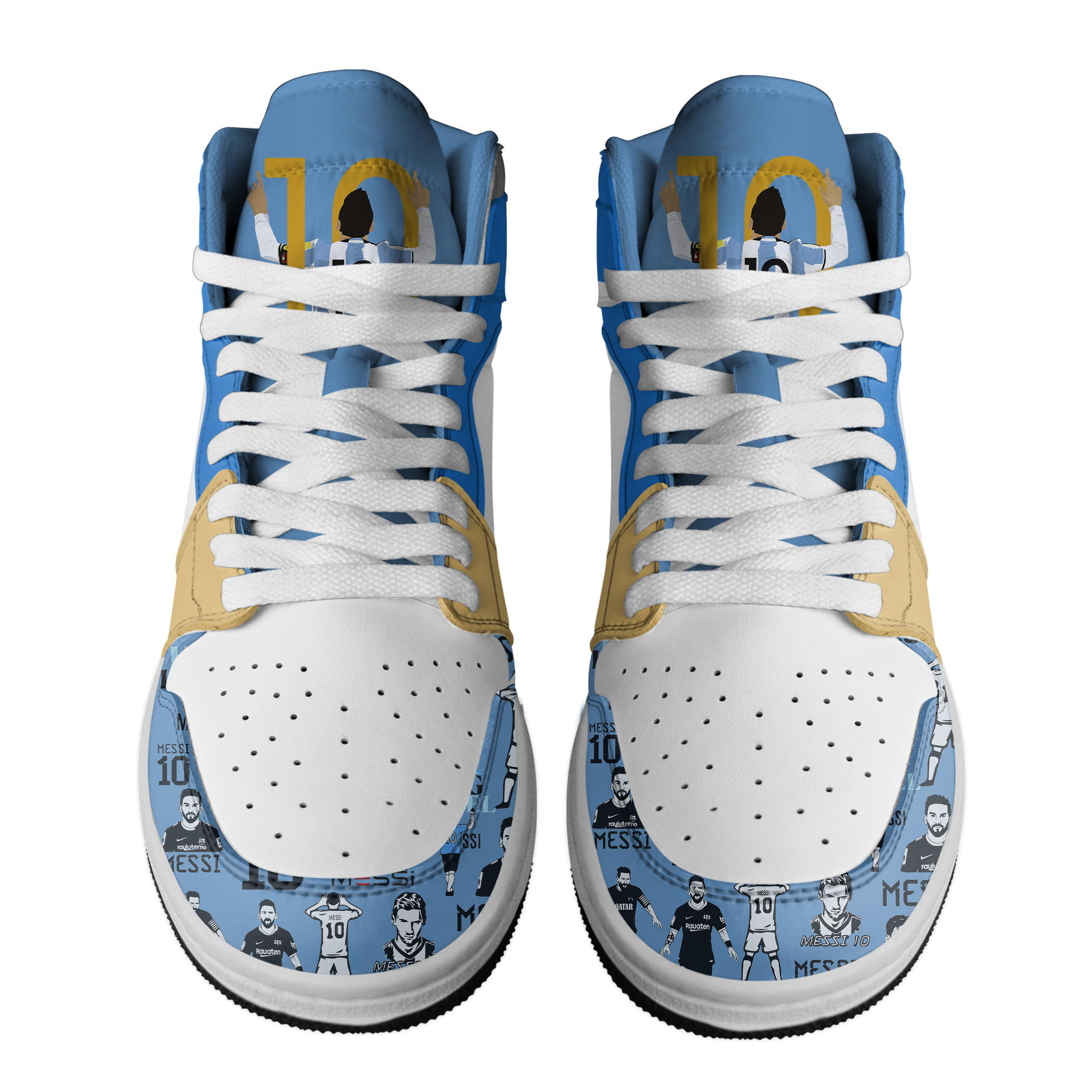 Lionel Messi High-Top Sneakers Retro Streetwear Vibe Shoes For Men And Women - Image 2