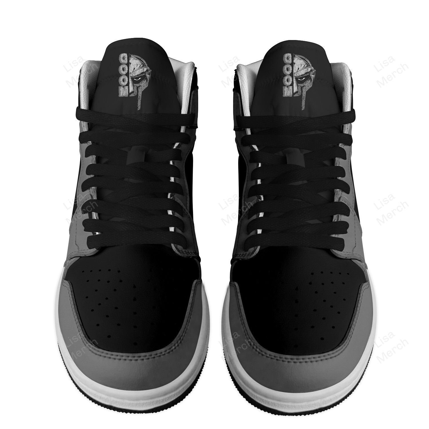 MF Doom High-Top Sneakers Retro Streetwear Vibe Shoes For Men And Women - Image 2