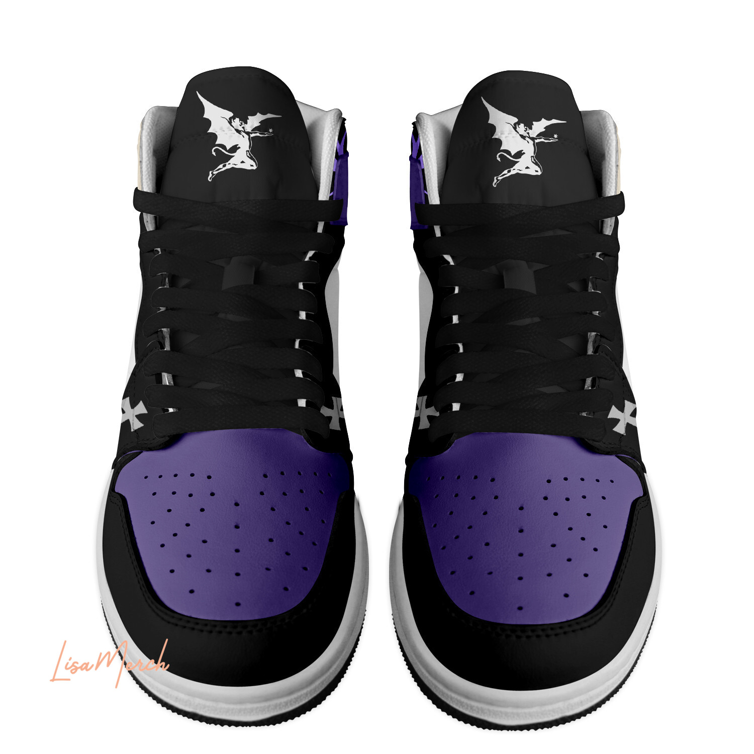 Black Sabbath High-Top Sneakers Retro Streetwear Vibe Shoes For Men And Women - Image 2