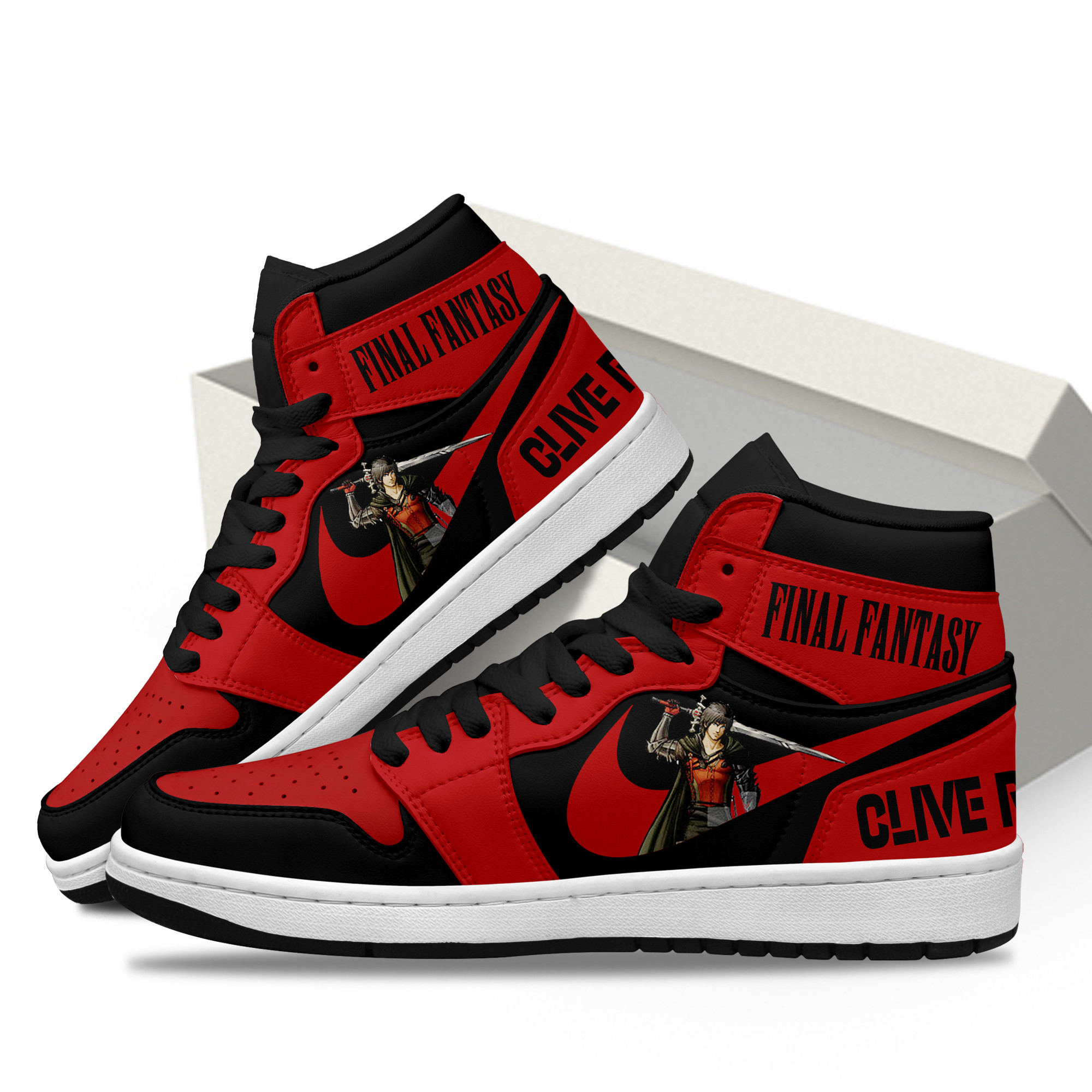 Final Fantasy High-Top Sneakers Retro Streetwear Vibe Shoes For Men And Women - Image 3