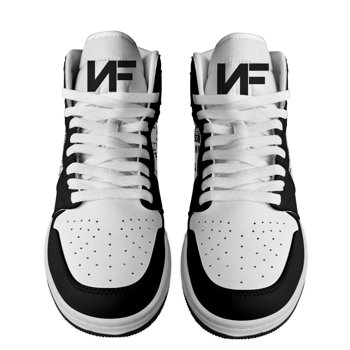 NF Hope High-Top Sneakers Retro Streetwear Vibe Shoes For Men And Women - Image 2