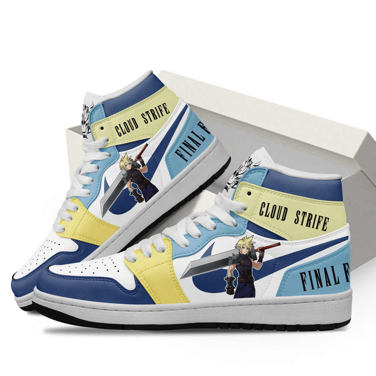 Final Fantasy VII High-Top Sneakers Retro Streetwear Vibe Shoes For Men And Women - Image 3