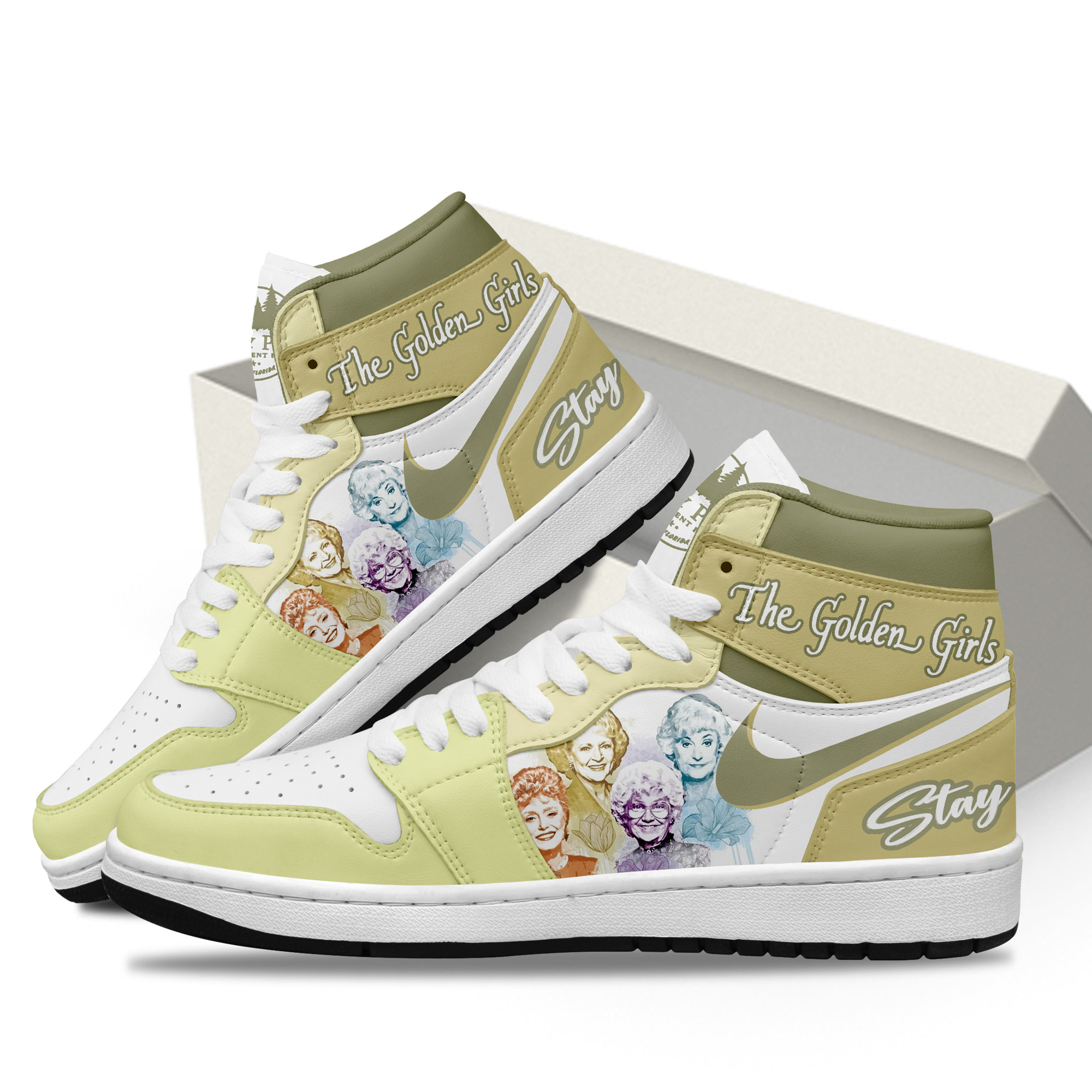 The Golden Girls High-Top Sneakers Retro Streetwear Vibe Shoes For Men And Women - Image 3