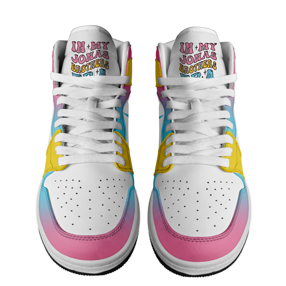 Jonas Brothers High-Top Sneakers Retro Streetwear Vibe Shoes For Men And Women - Image 3